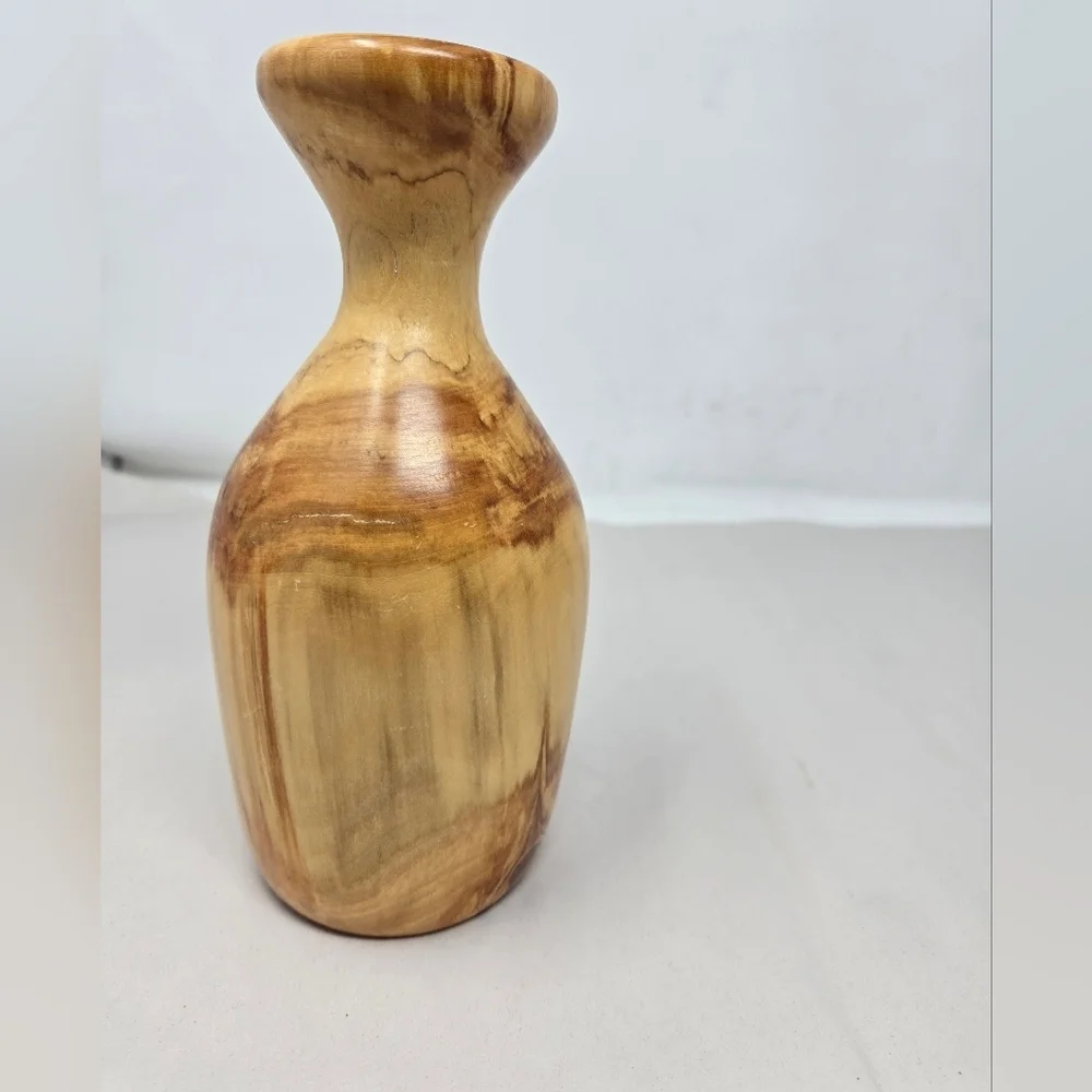 Canyon Country Wood Products Wooden Vase 7 Inches Tall 2.5 Inches Base Width